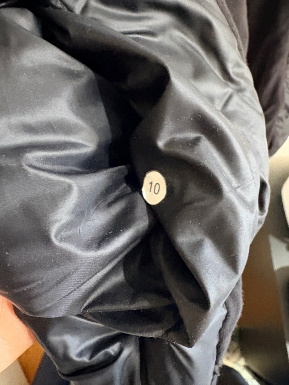 Lululemon What The Fluff Puffer Jacket Women 10 Black Goose Down Fill Quilted - Picture 2 of 7